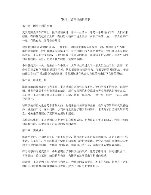 “国培计划”培训成长故事