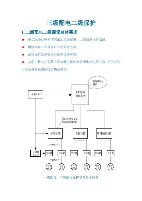 三级配电二级保护