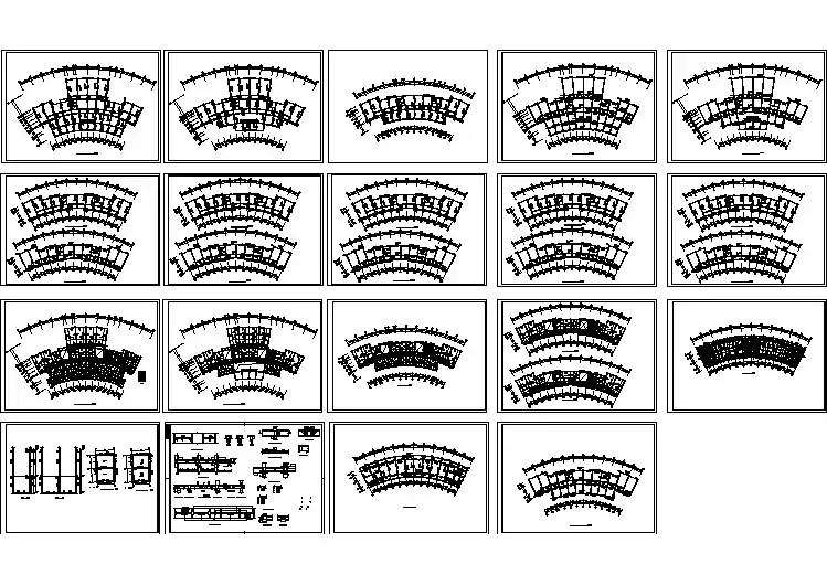 某地检察院综合楼建筑结构cad图