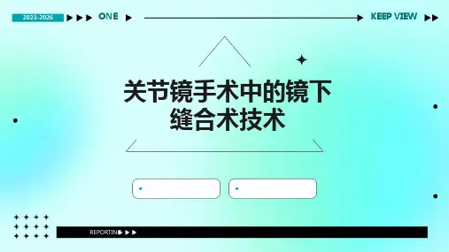 关节镜手术中的镜下缝合术技术