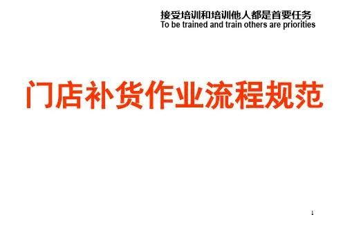 超市门店补货作业流程规范 精品
