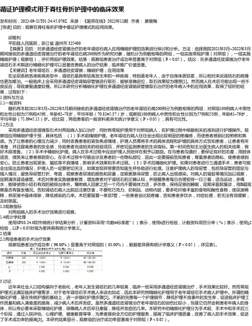 循证护理模式用于脊柱骨折护理中的临床效果_1