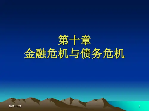 第十章_金融危机与债务危机 共37页PPT资料