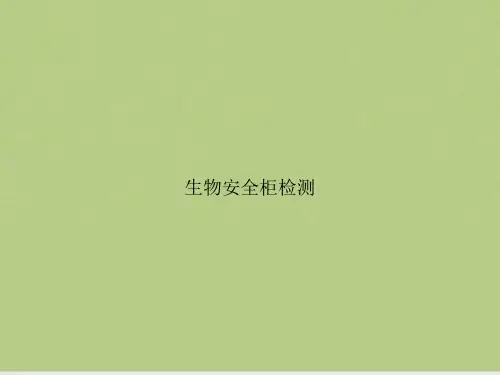 生物安全柜检测