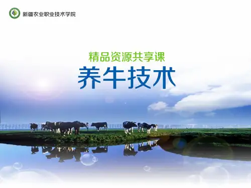 演示文稿6—子学习情境4—泌乳牛的饲养管理(3)