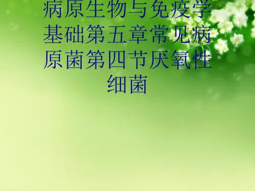 病原生物与免疫学基础第五章常见病原菌第四节厌氧性细菌优秀课件