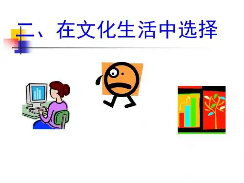 高中政治 在文化生活中选择必修3文化生活课件 新人教版必修3