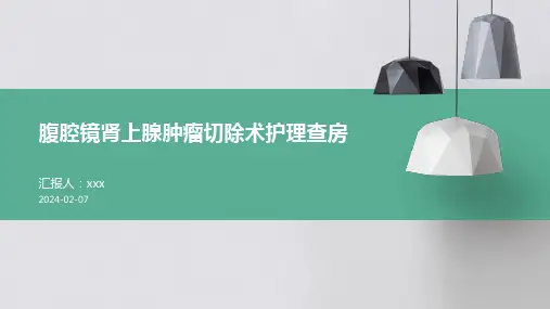 腹腔镜肾上腺肿瘤切除术护理查房PPT课件