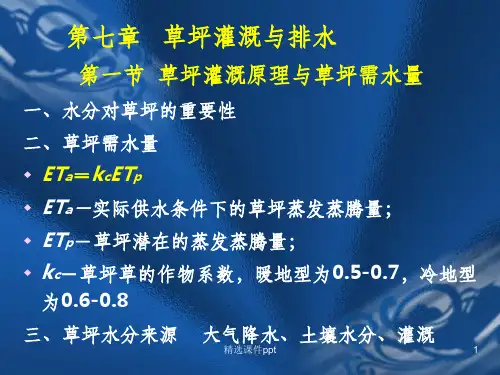 《草坪灌溉与排水》PPT课件