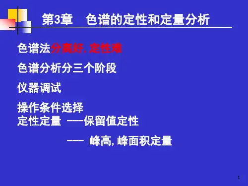 第三章_定性和定量分析