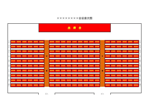 会议座次表座次图
