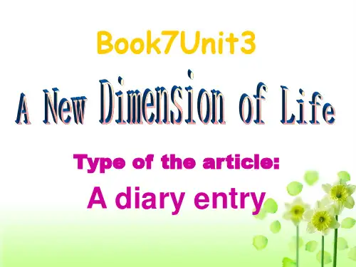人教英语选修7Unit3 Reading(共23张PPT)
