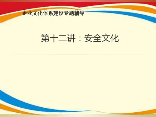 《安全文化建设》PPT课件