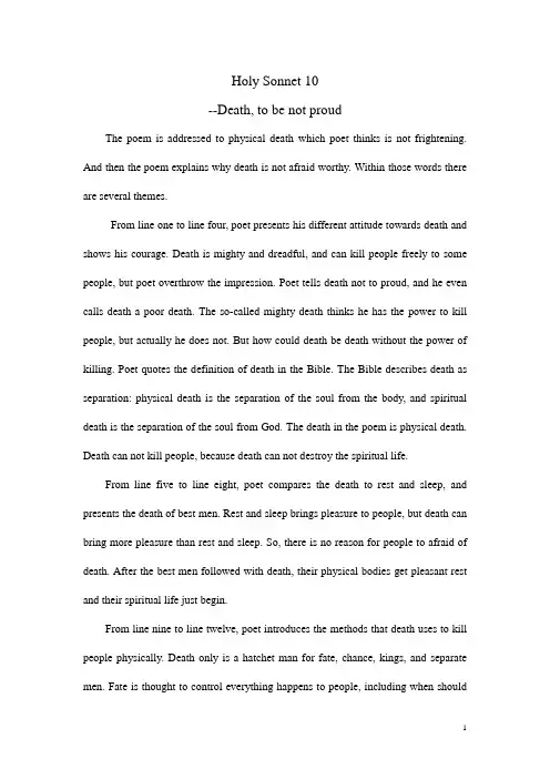 Holy Sonnet 10