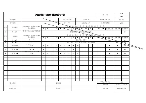 顶管施工9顶管检验批