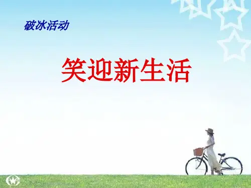 高一新生破冰活动优秀课件