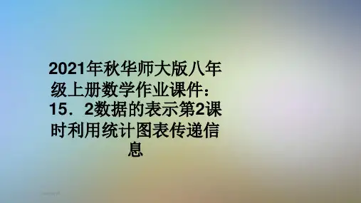 2021年秋华师大版八年级上册数学作业课件：15.2数据的表示第2课时利用统计图表传递信息