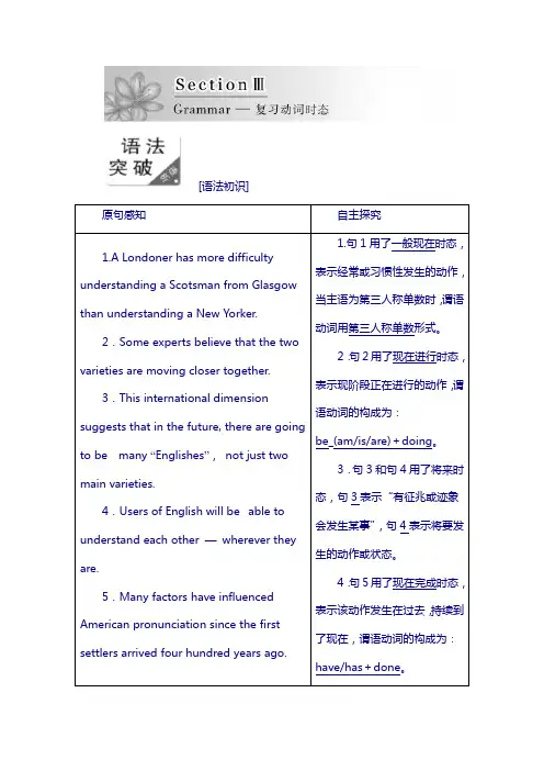 2019高中英语创新方案外研版必修5讲义：module 13含答案