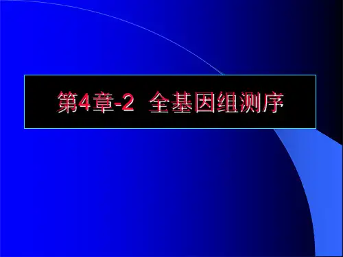 8-第4章-2 全基因组测序