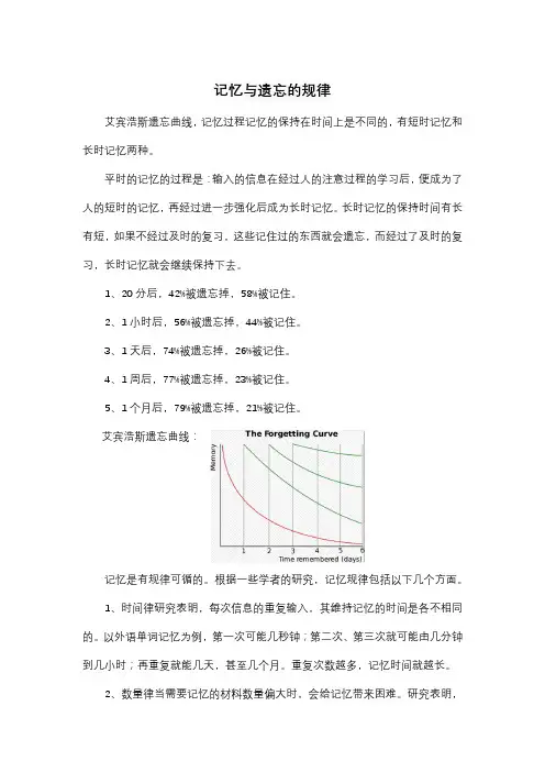 记忆与遗忘的规律