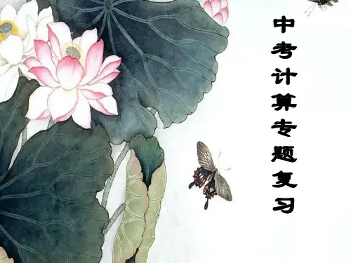 最新中考化学复习计算专项复习(共17张PPT)教育课件