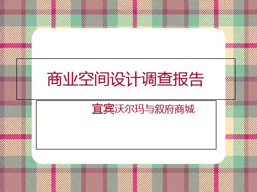 商业空间调查报告PPT课件