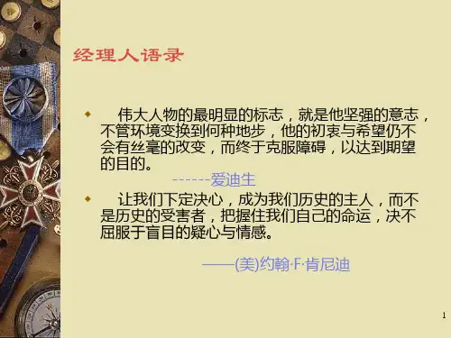 卓越经理人领导艺术与管理技能培训课件bvgy