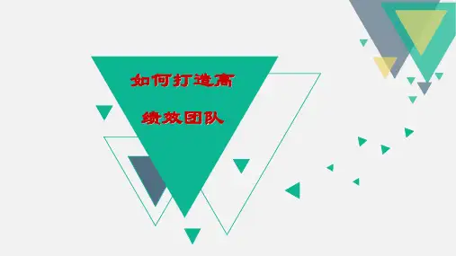 高绩效团队精品PPT课件