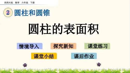 10.西师大版六年级数学下册2.2 圆柱的表面积(优质课件)