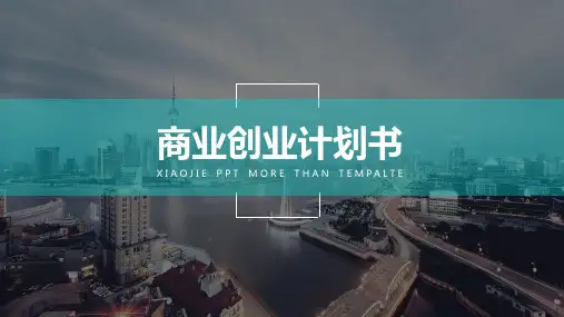 PPT模板：商业创业计划书融资路演 (适用于投资合作项目推广企业宣传)5733