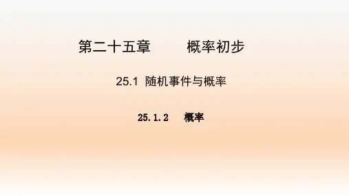 25.1.2  概率
