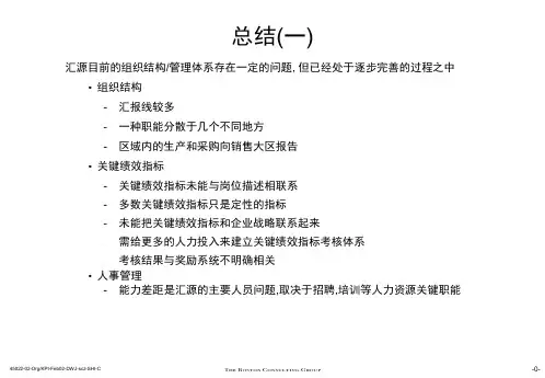 汇源营运组织规划