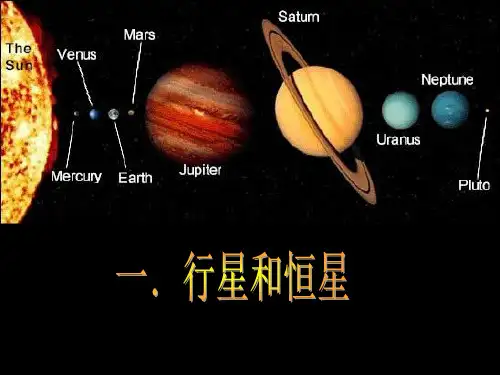 行星恒星行系和宇宙.ppt