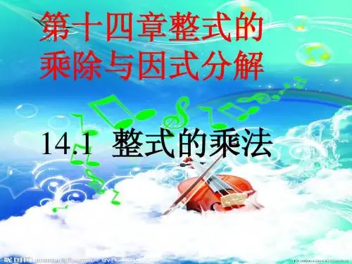 整式的乘法(1)