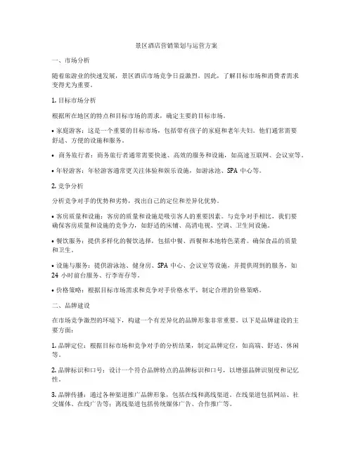 景区酒店营销策划与运营方案