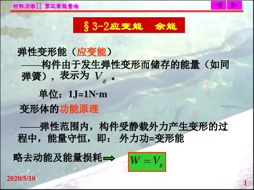 弹性变形能(应变能)