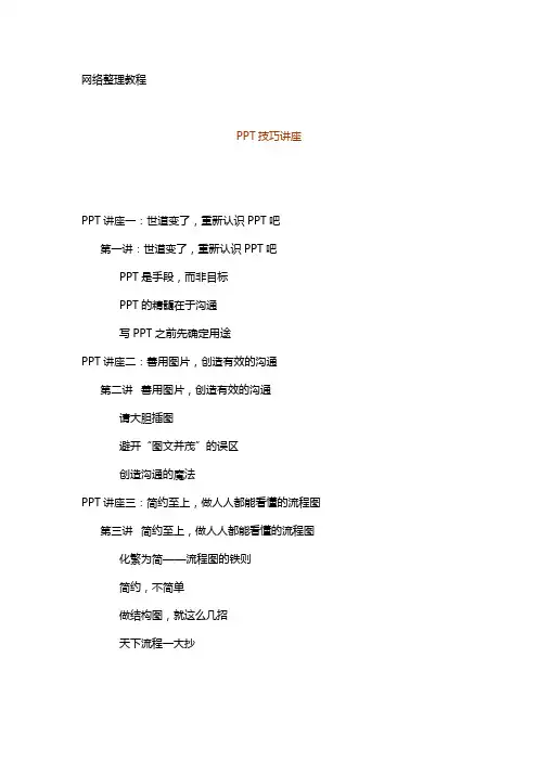 PPT技巧讲座