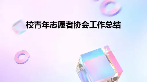 校青年志愿者协会工作总结PPT