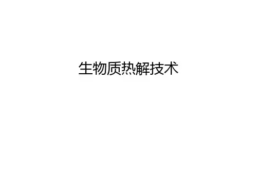 生物质热解技术
