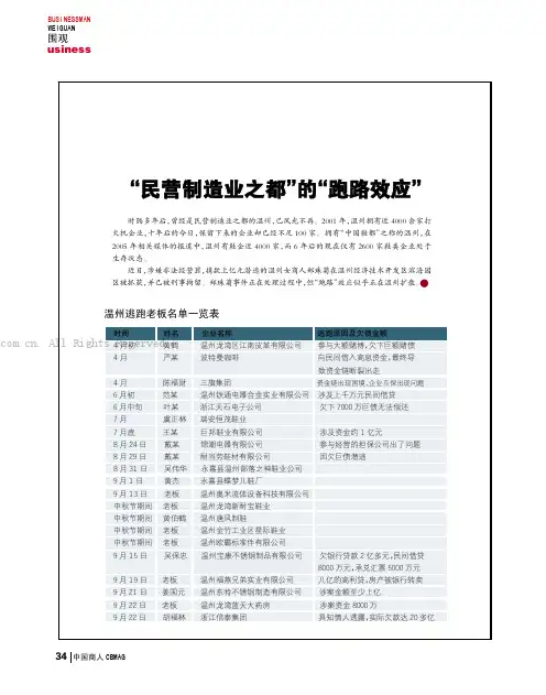 “民营制造业之都”的“跑路”效应