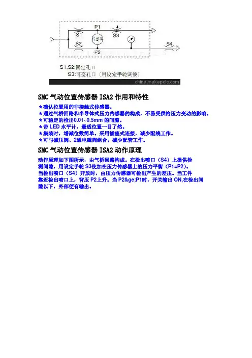 气动距离传感器(密着)工作原理