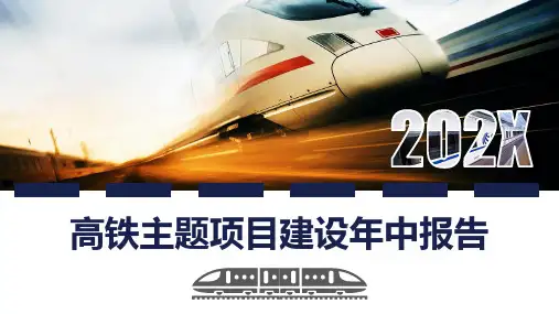 高铁主题项目建设总结报告PPT模板