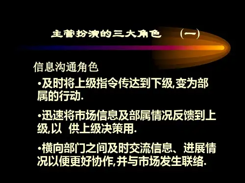 教你做一名出色的主管