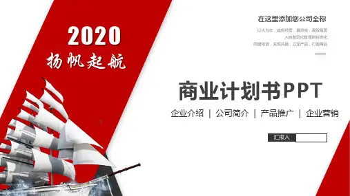 旅游行业创业计划书PPT