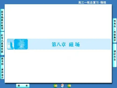 2015届一轮课件8-1 磁场的描述 磁场对电流的作用