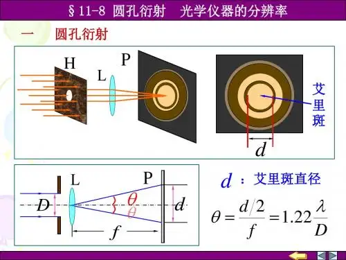 11-08圆孔衍射 光学仪器分辨率 (2)