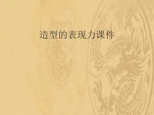 2021优选造型的表现力课件ppt