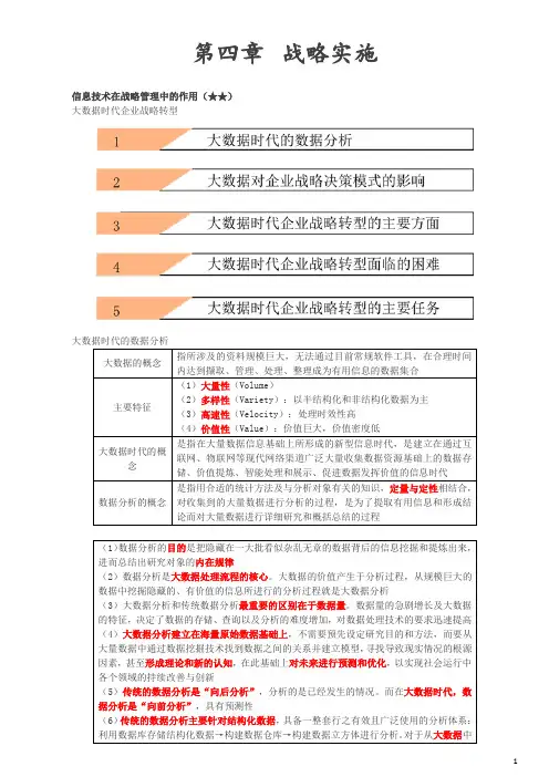 信息技术在战略管理中的作用二