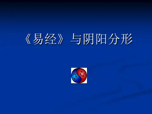 中医各家学说 辽宁中医药大学课件(更新)《易经》与阴阳分形
