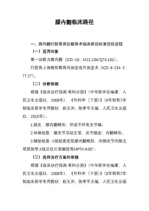 骨科疾病临床路径(四)